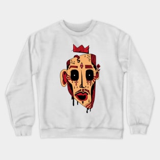 Red and Cream Strange King Juan Crewneck Sweatshirt